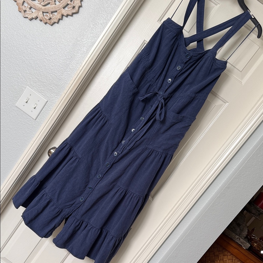Free People Catch The Breeze Midi Dress, Indigo